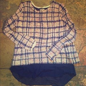 EUC Lucky Brand Double Layer Shirt